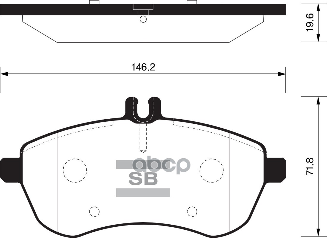 Колодки передние SANGSIN BRAKE SP2284